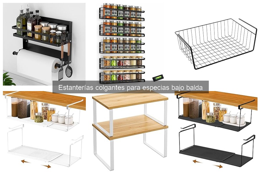 Precios y Dónde Comprar Estanterías Colgantes para Especias