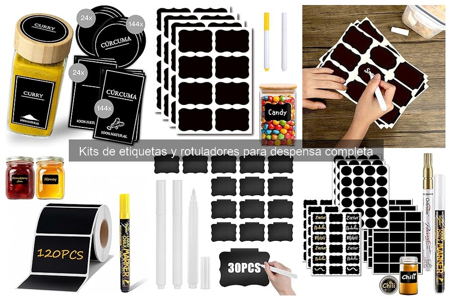 Precios y mejores kits de etiquetas para despensa
