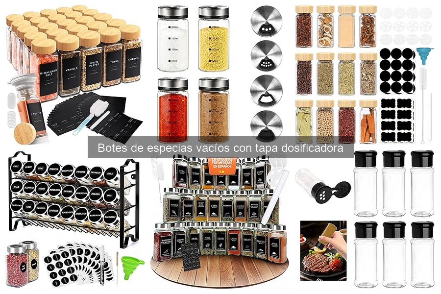 Problemas comunes al usar botes de especias vacíos