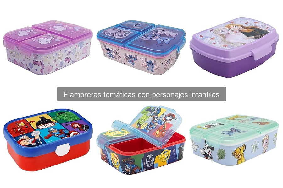 Problemas comunes con fiambreras infantiles temáticas