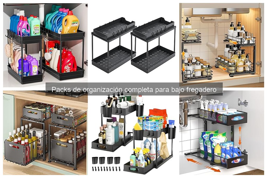 Problemas comunes en packs de organización para bajo fregadero