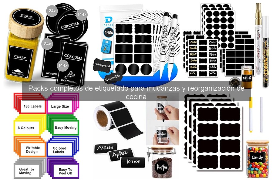 ¿Qué incluir en un pack de etiquetado para mudanzas de cocina?