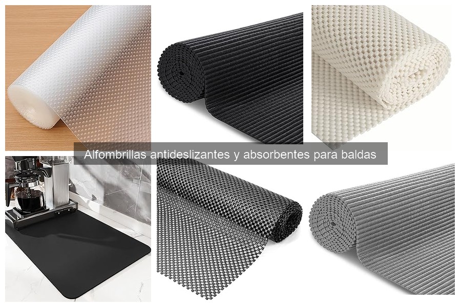 ¿Qué son las alfombrillas antideslizantes y absorbentes para baldas?