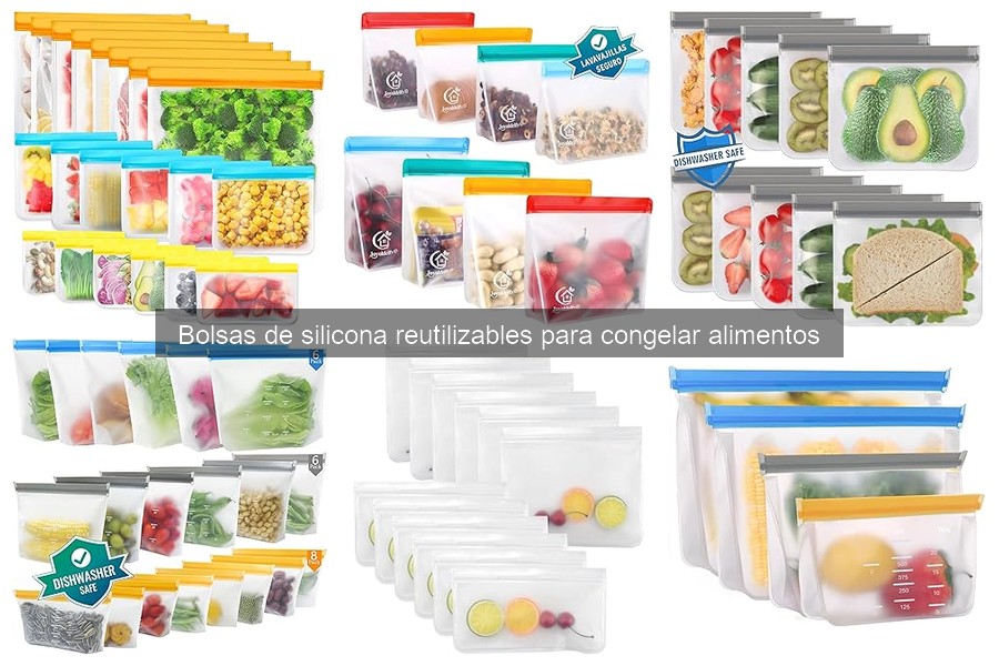 ¿Qué son las bolsas de silicona reutilizables para congelar alimentos?