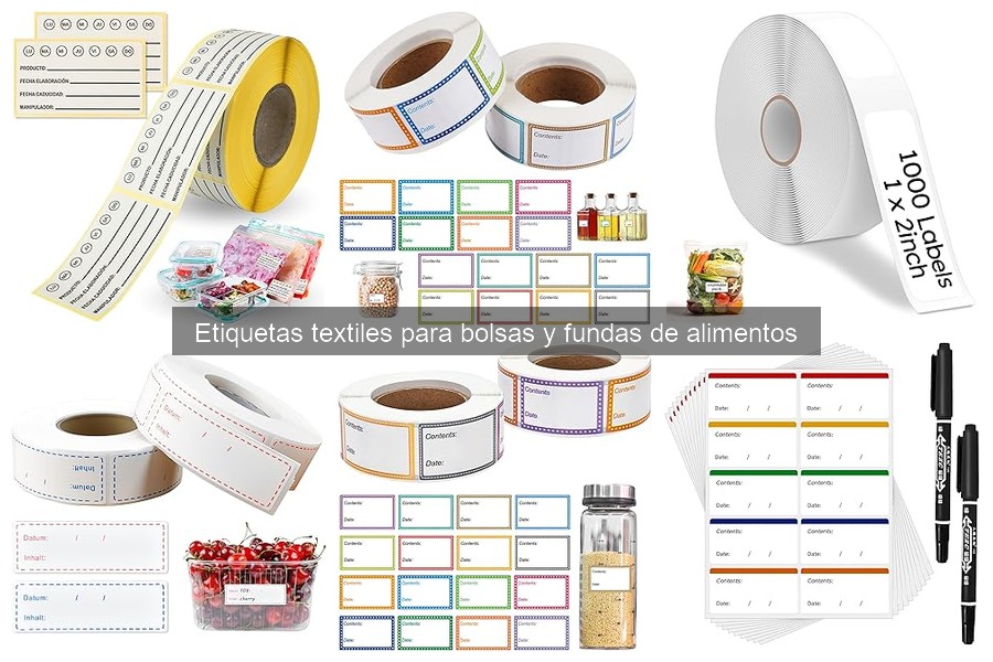 ¿Qué son las etiquetas textiles para bolsas y fundas de alimentos?