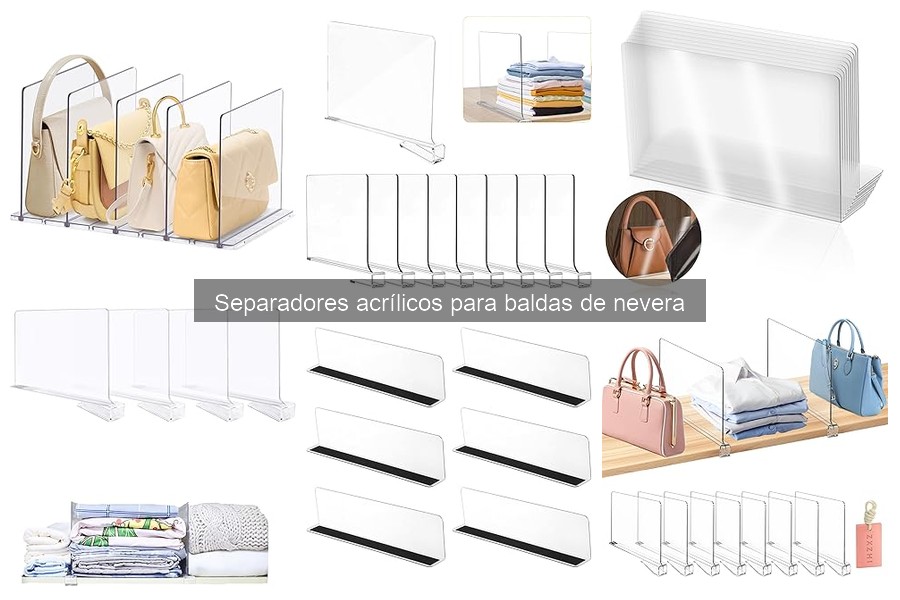¿Qué son los separadores acrílicos para baldas de nevera?