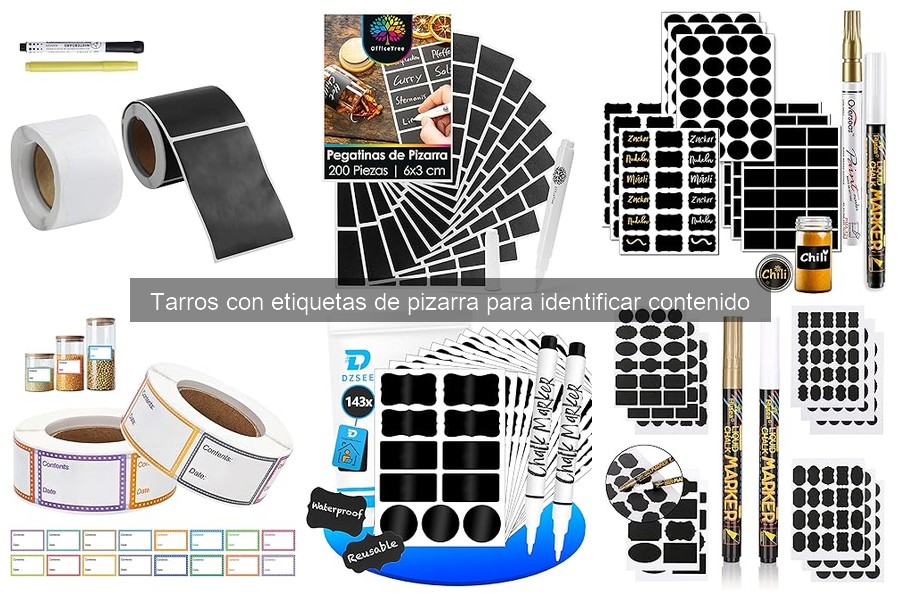 ¿Qué son los tarros con etiquetas de pizarra? Descúbrelos