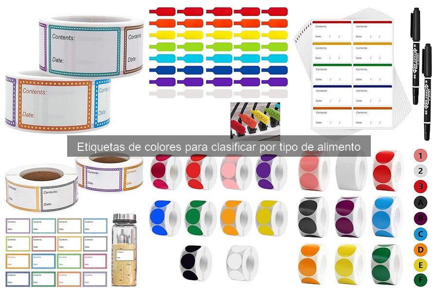 ¿Qué tamaño de etiqueta de colores usar para mis envases?