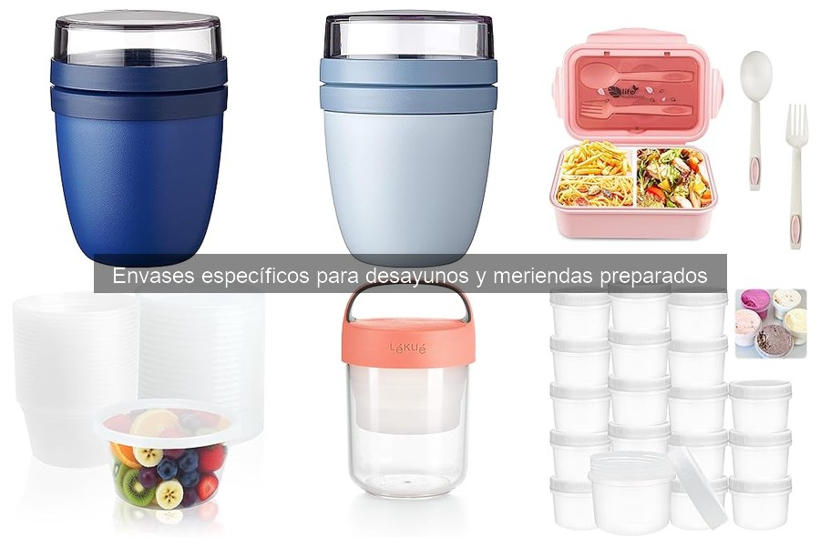 Recetas rápidas para llevar en envases de desayuno