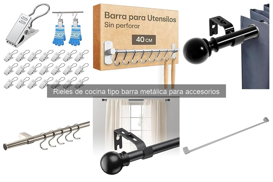 Rieles de cocina metálicos: ¿qué son y cómo usarlos?