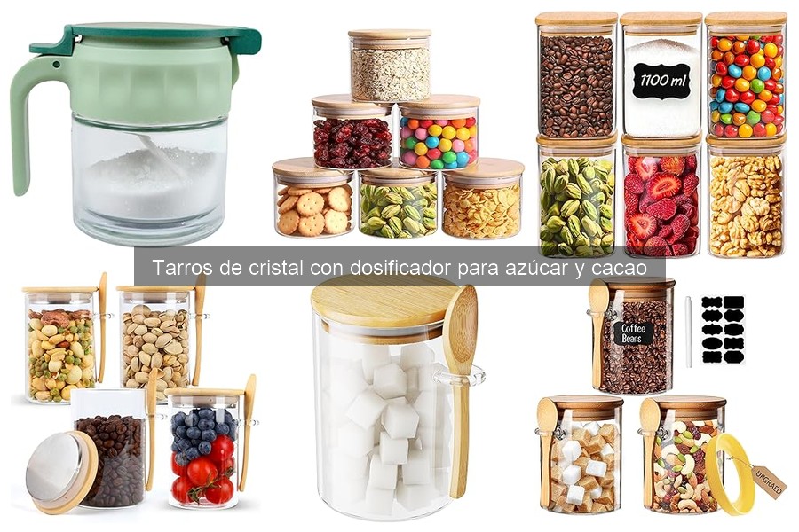 Seguridad al Usar Tarros de Cristal con Dosificador en Cocina