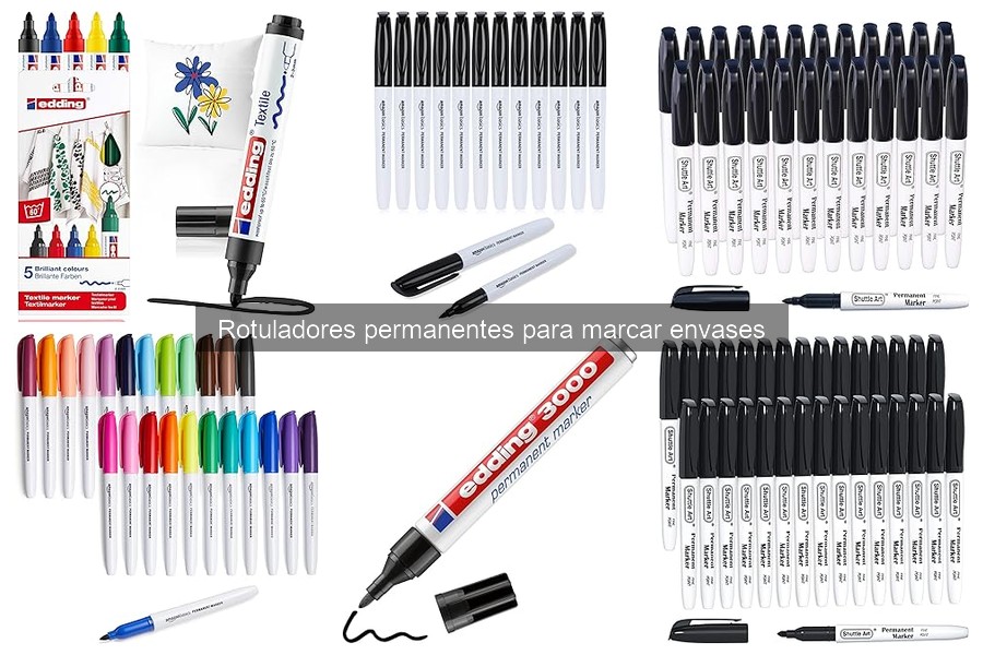 Seguridad de rotuladores permanentes para envases de alimentos
