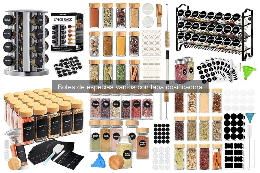 ¿Son herméticos los botes de especias vacíos? Descúbrelo