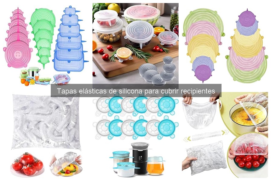 ¿Son seguras las tapas elásticas de silicona para alimentos?