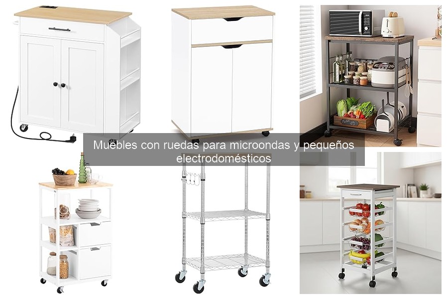 ¿Son seguros los muebles con ruedas para electrodomésticos?