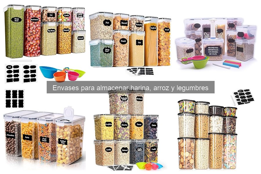 Tamaños ideales de envases para almacenar legumbres