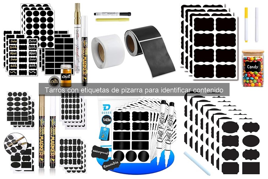 Tarros con Etiquetas de Pizarra para Conservas: ¿Funcionan?