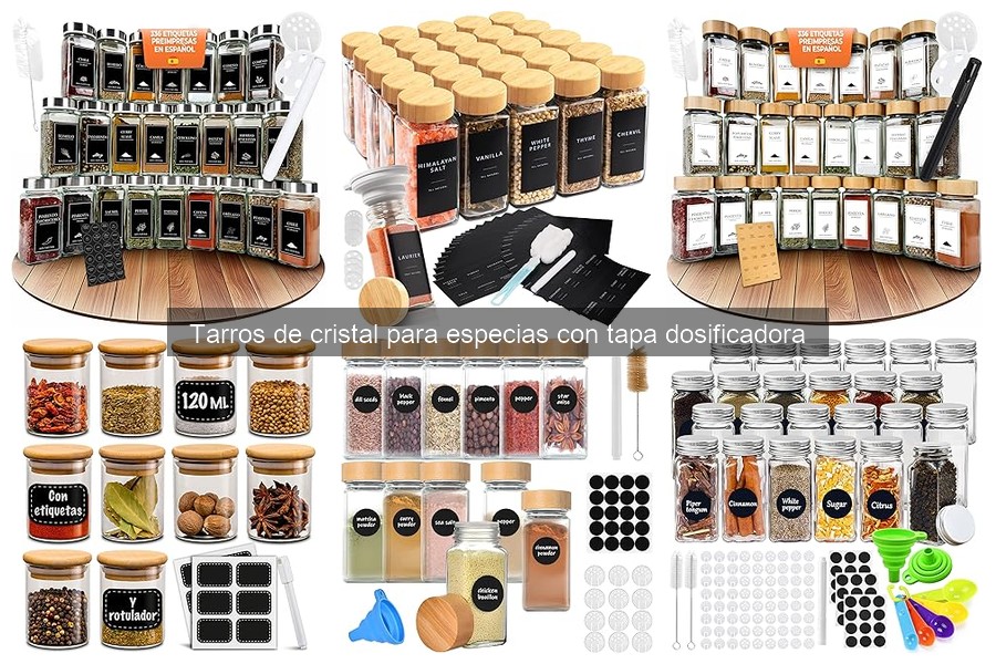 Tarros de cristal para especias vs. envases plásticos y metálicos
