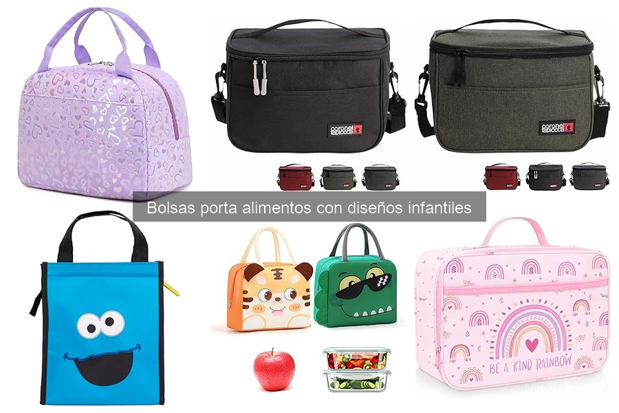 Tipos de bolsas porta alimentos infantiles para tu cómodo almuerzo