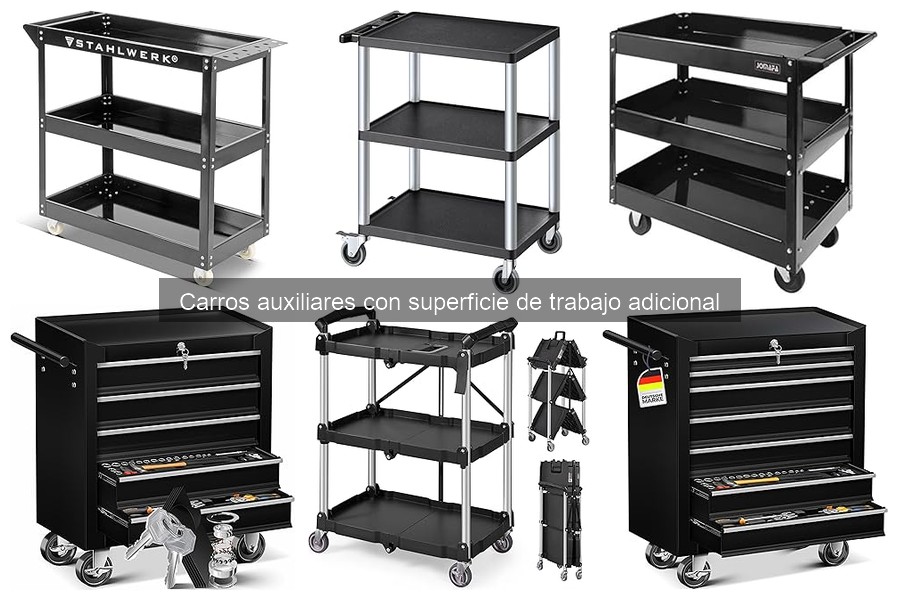 Tipos de carros auxiliares de cocina: guía completa
