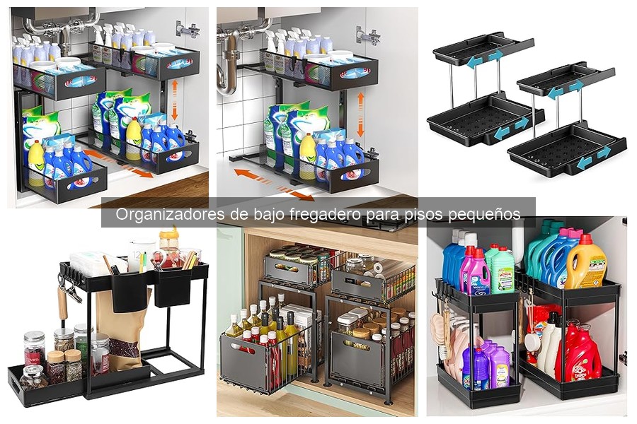Tipos de organizadores de bajo fregadero para pisos pequeños