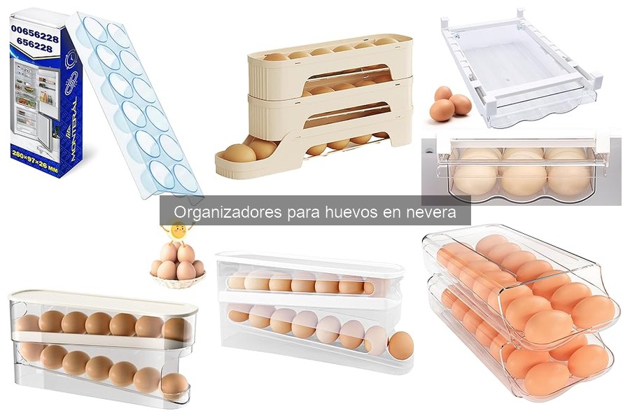 Tipos de organizadores de huevos para tu nevera