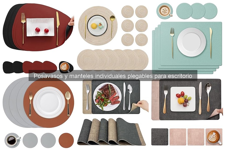 Tipos de Posavasos y Manteles Individuales Plegables