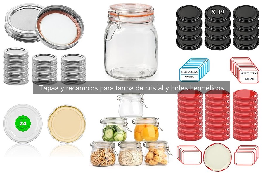 Tipos de tapas para botes herméticos y sus ventajas