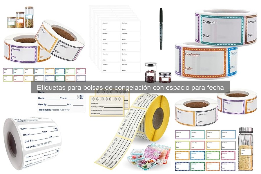 Todo sobre etiquetas para bolsas de congelación con fecha
