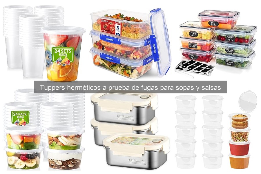 Tuppers herméticos a prueba de fugas: características y uso