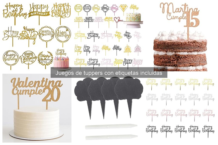 ** Usos creativos de tuppers con etiquetas en la cocina y más