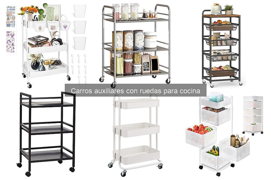 Ventajas de carros auxiliares con ruedas en la cocina