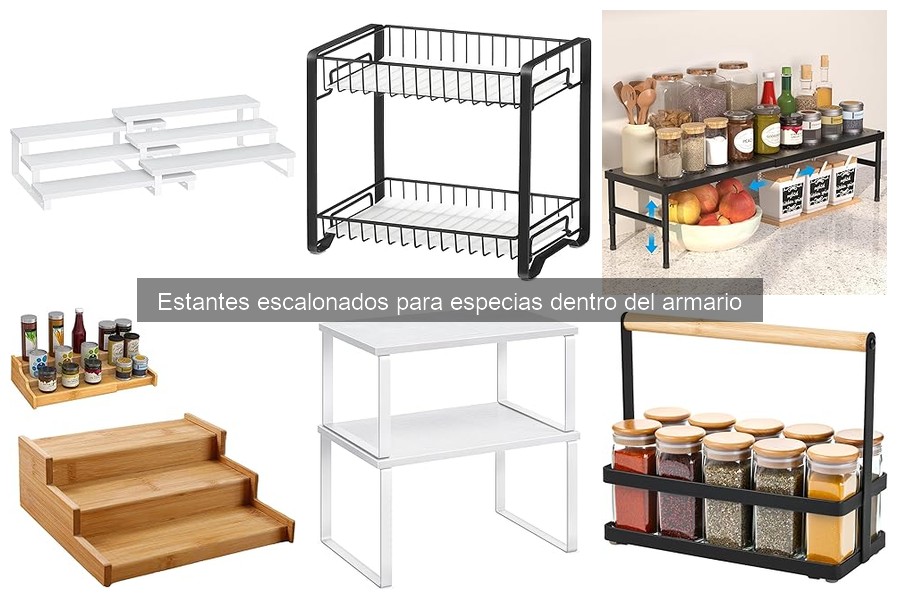 Ventajas de Estantes Escalonados para Especias vs Tradicionales