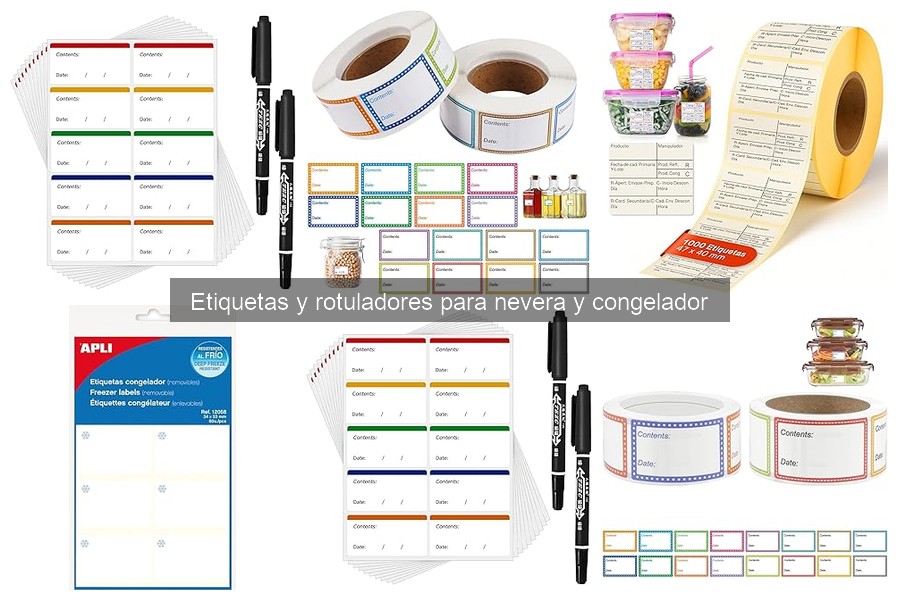 Ventajas de las etiquetas reutilizables para congeladores