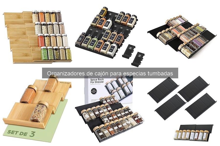Ventajas de los organizadores de cajón para especias tumbadas