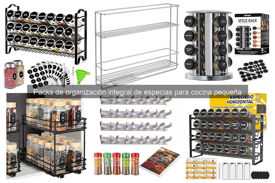 Ventajas de los Packs de Organización de Especias en Cocinas Pequeñas