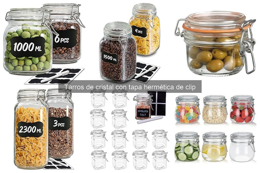 Ventajas de los tarros de cristal con tapa hermética en la cocina