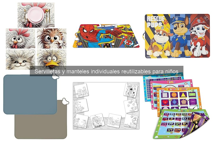 Ventajas de servilletas y manteles individuales reutilizables para niños