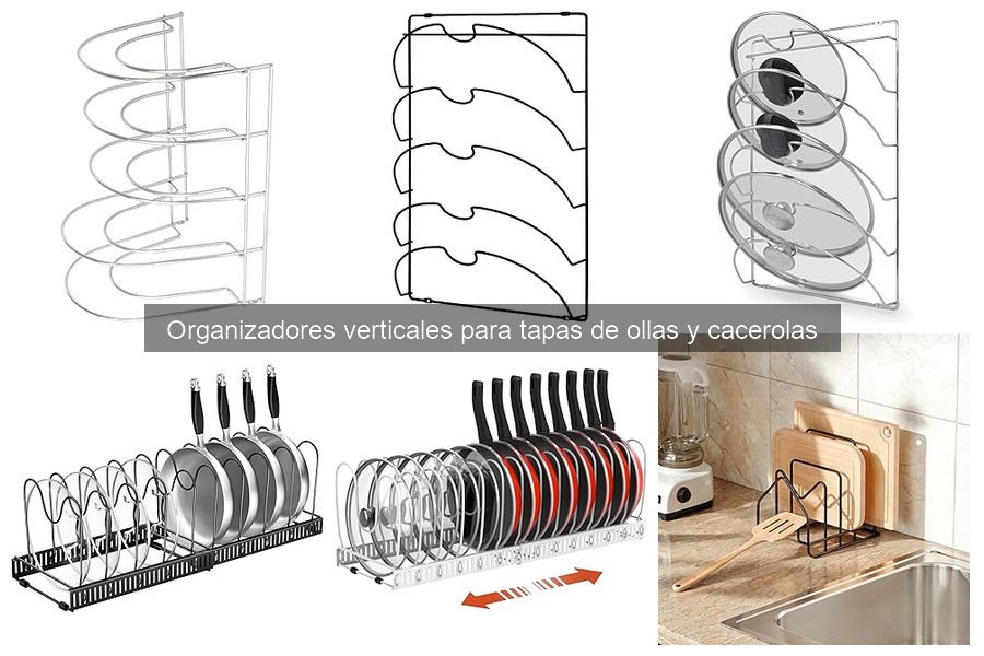 Ventajas de un organizador vertical para tapas de ollas