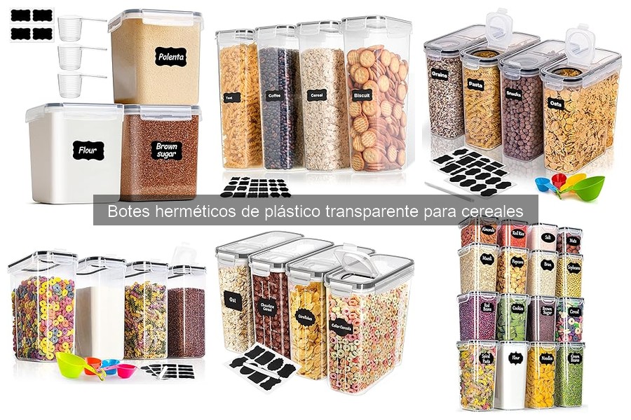 Ventajas de usar botes herméticos para cereales