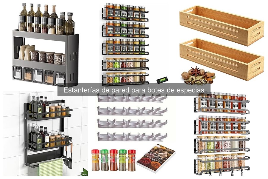 Ventajas de usar estanterías de pared para especias