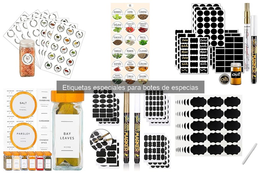 ** Ventajas de Usar Etiquetas para Botes de Especias en la Cocina