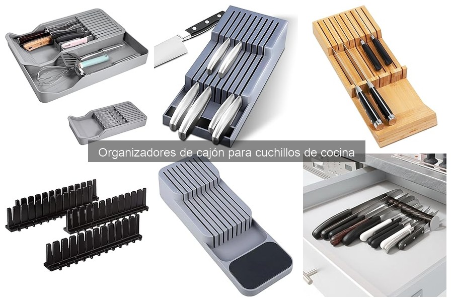 Ventajas de usar organizadores de cajón para cuchillos