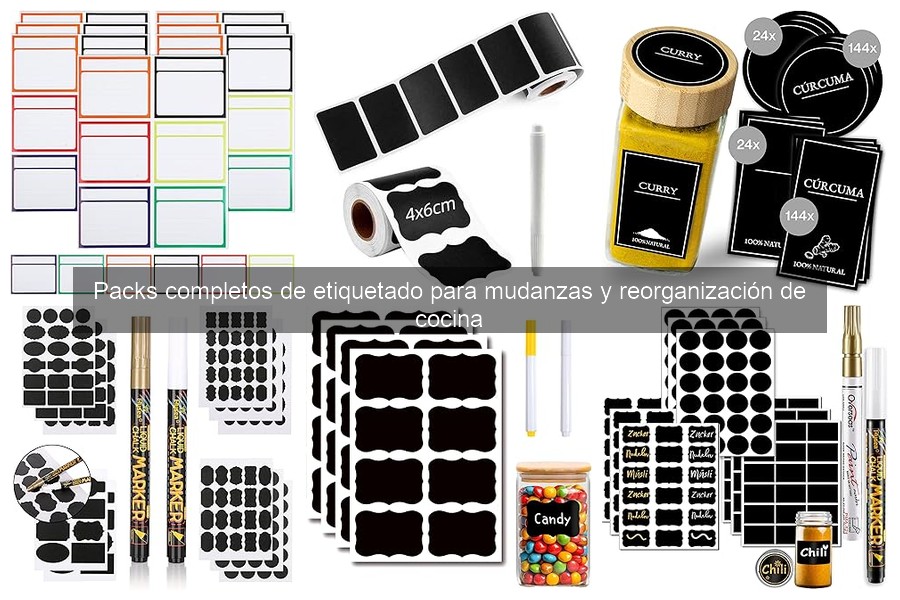 Ventajas de usar packs de etiquetado en la cocina
