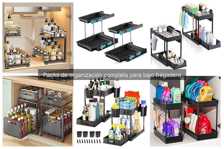 Ventajas de usar packs de organización para el fregadero