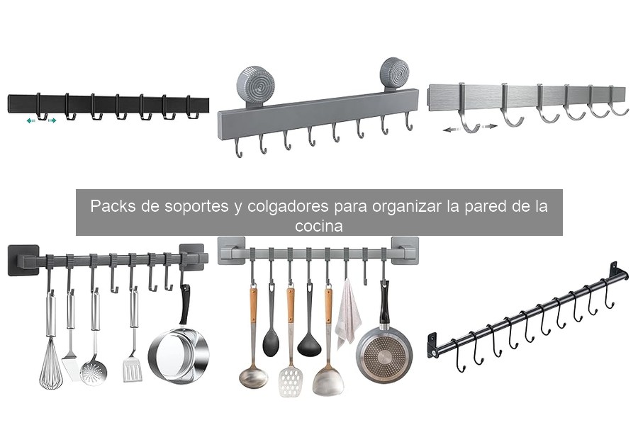 Ventajas de usar soportes y colgadores en la cocina