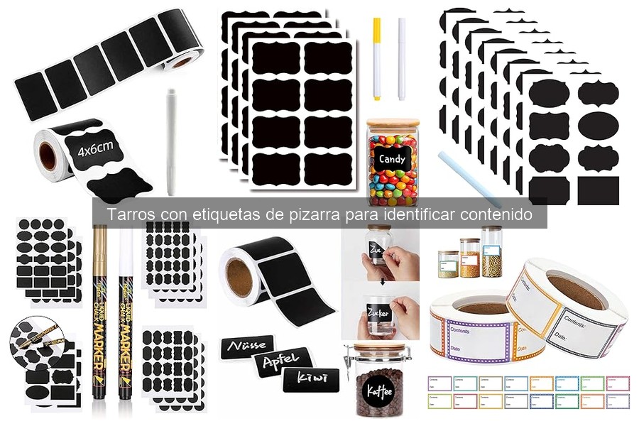 Ventajas de usar tarros con etiquetas de pizarra en la cocina