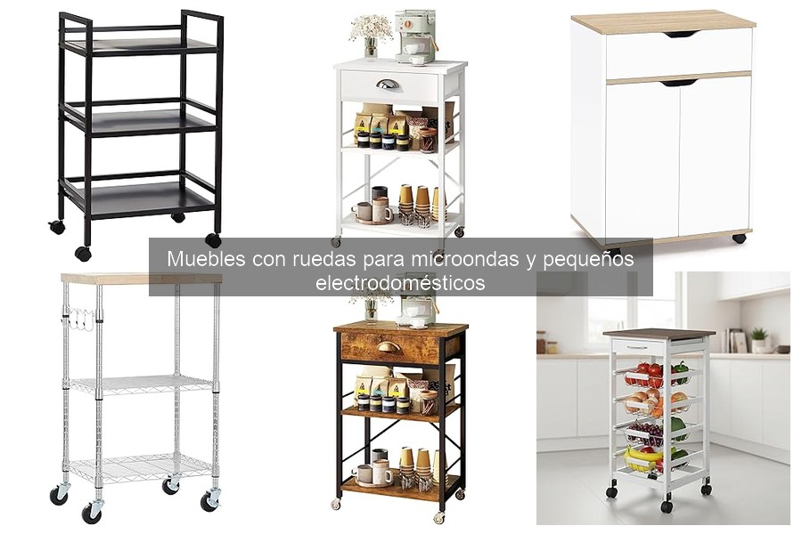 Ventajas y desventajas de muebles con ruedas en la cocina
