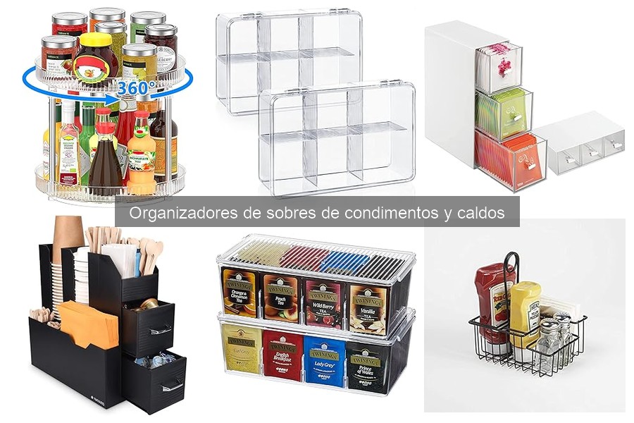 Ventajas y desventajas de organizadores de condimentos