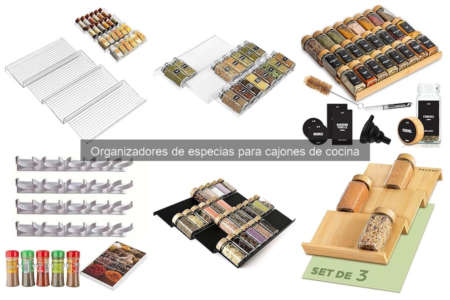 ** Ventajas y desventajas de organizadores de especias para cajones